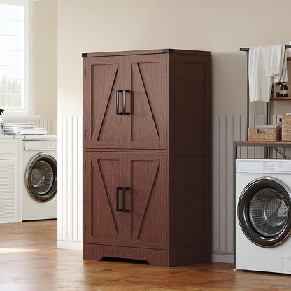 Treocho Farmhouse Bathroom Floor Cabinet by Treocho