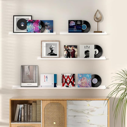 Fun Memories Picture Ledge Shelf, 36 Inch Floating Shelves Set of 2, Nursery - Image 2