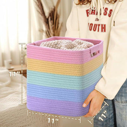 11 Inch Storage Cubes, 3 Pack Cube Storage Bins - Image 5