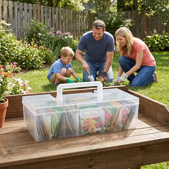 ULTECHNOVO Seed Organizer Box Seed Packet Storage Box - Image 5