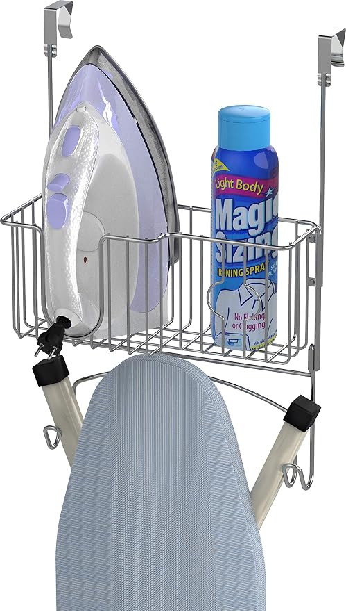 Simple Houseware Over-The-Door/Wall-Mount Ironing Board Holder - Image 4