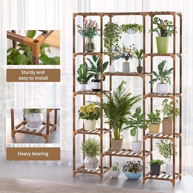 Uneedem Plant Stand Indoor Outdoor, Tall Plant Shelf - Image 2