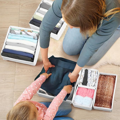 Drawer Clothing Organizer 16-Pack, Fabric Folding Wardrobe Organizer, Can Store - Image 7