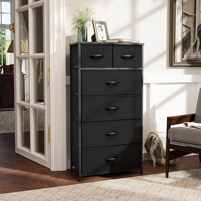 Tall Dresser for Bedroom, Fabric Storage Tower - Image 2