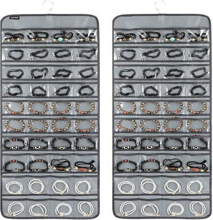 80 Pockets Hanging Jewelry Organizer by ANZORG