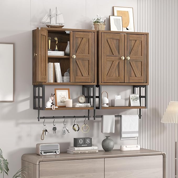Bathroom Wall Cabinet, Farmhouse Medicine Storage - Image 2