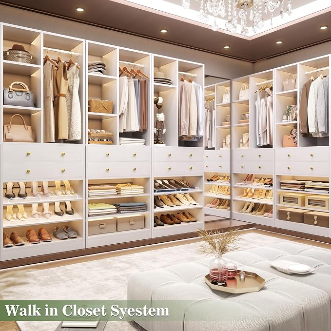 Besiost Closet System, 55.6"/4.7 FT Closet Organizer System - Image 7