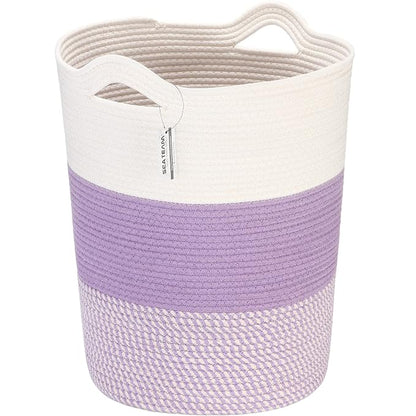 Sea Team Large Size Cotton Rope Woven Storage Basket by SeaTeam