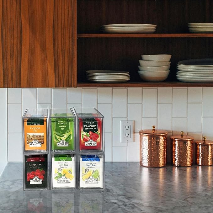 AZEZO 6-Pack Tea Bag Drawers Organizer - Image 5