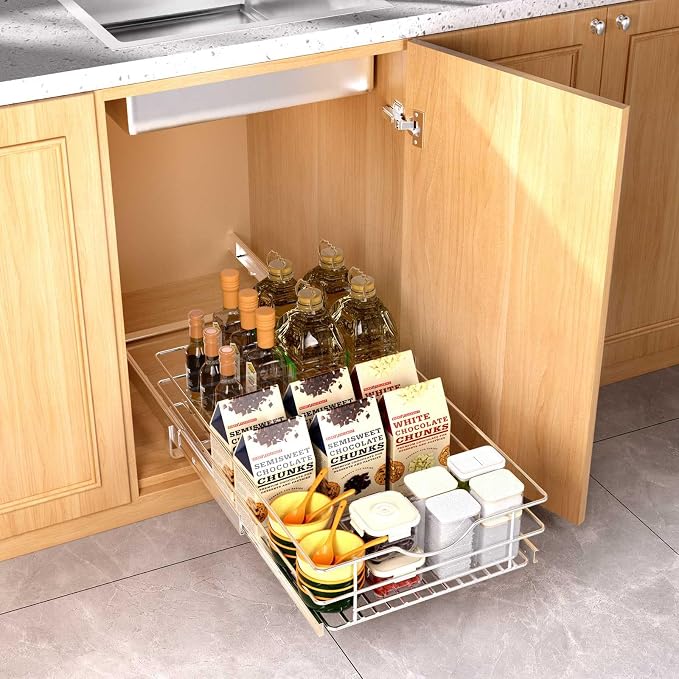 Pull Out Cabinet Organizer, Soft Close Pull Out Cabient Drawer, Slide Out - Image 2