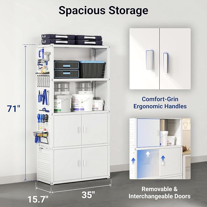 FLEXIMOUNTS 117" W Modular Garage Storage Cabinet - Image 5