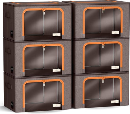 Sorbus Storage Bins with Metal Frame - Image 7