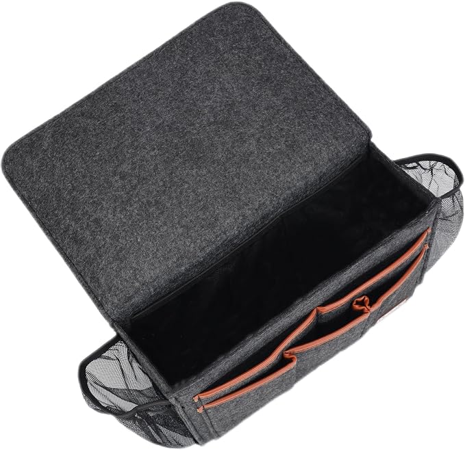 Bedside Caddy, Large Size Bedside Storage Organizer Bedside Organizer Caddy - Image 4