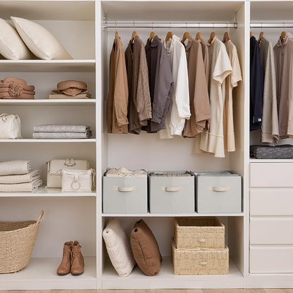 StorageWorks Storage Baskets for Shelves, Foldable Fabric Closet Storage Bins - Image 3