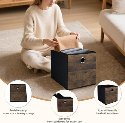 4 Pack Durable Storage Cube Bins - Image 3