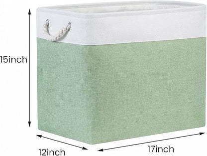 Bidtakay Large Storage Baskets for Nursery Toy Organizer Collapsible Organizing - Image 6