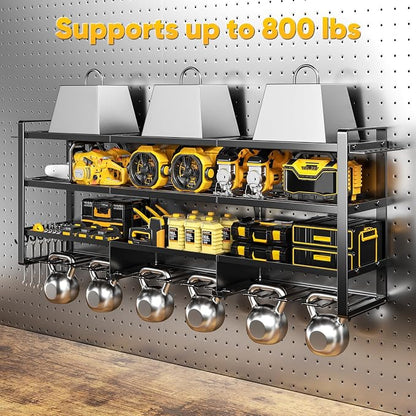 49.5" W Large Power Tool Organizer Wall Mount - Image 4