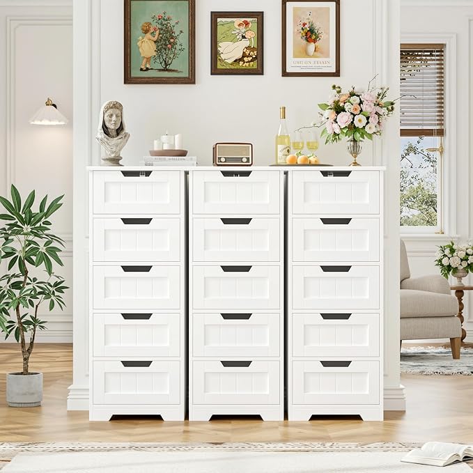FOTOSOK Bathroom Cabinet, Bathroom Storage Cabinet - Image 2