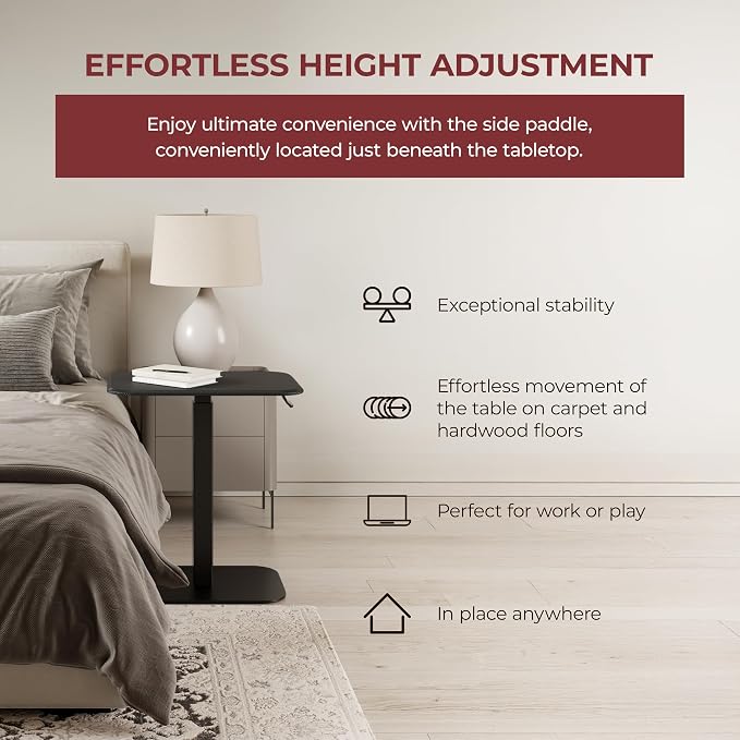 ERGOHOME™ ELEVANCE TABLE™ Height Adjustable Side Table - Image 6