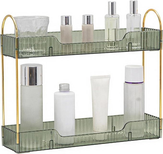 YCIA&DONE 2 Tiers Narrow Vanity Makeup Organizer, Bathroom Organizers - Image 6