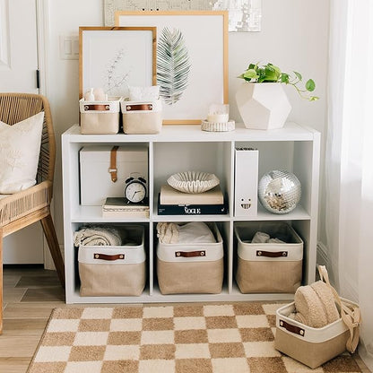OrganiHaus Large Fabric Storage Baskets - Image 4