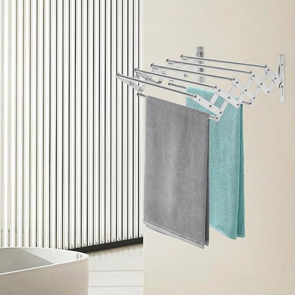 Wall Mounted Laundry Drying Rack, Retractable Clothes Drying Rack - Image 5