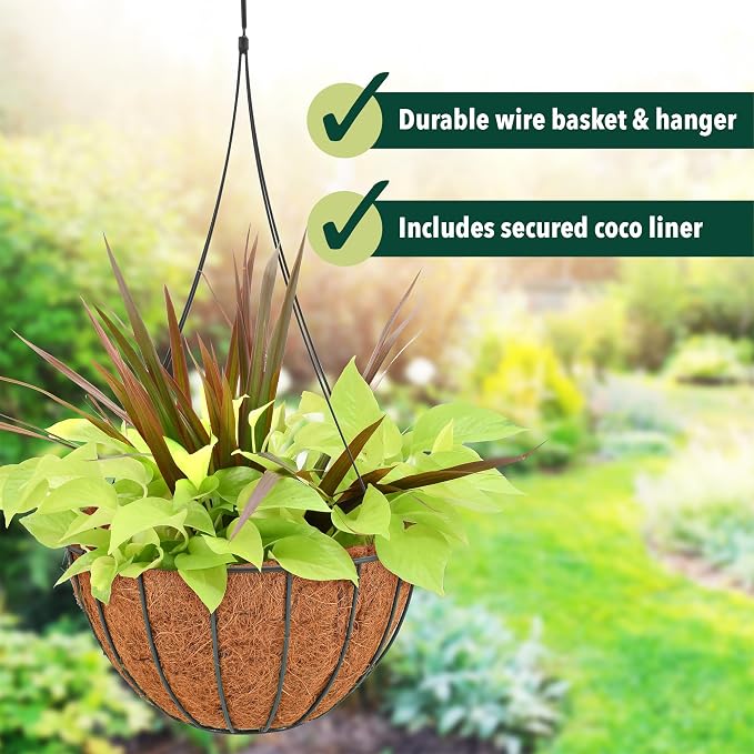 Arcadia Garden Products CB34 Black Grow Basket - Image 4