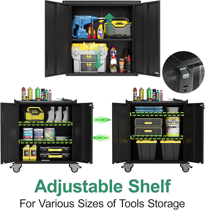 10-Piece Heavy Duty Steel Garage Cabinet System | All-in-One Modular Garage - Image 4