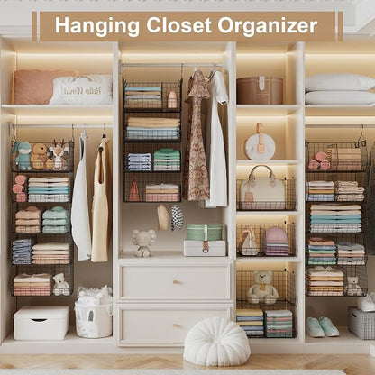 5 Tier Extra Large Closet Hanging Organizer - Image 5