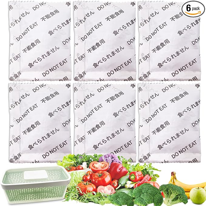 6 Pack Produce Saver Refills Kit by Home