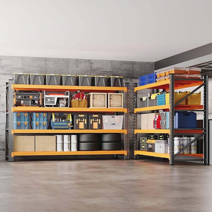 BYBYNSOE 48" W Storage Shelves 3000lbs Garage Metal Shelving Heavy Duty Garage - Image 6