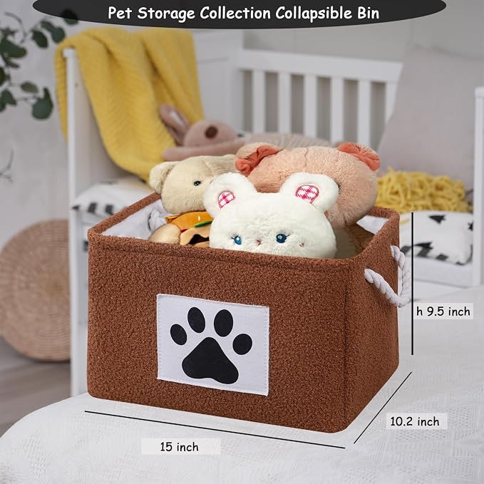 COMFY HOMI 2Pcs Dog Toy Basket - Image 6