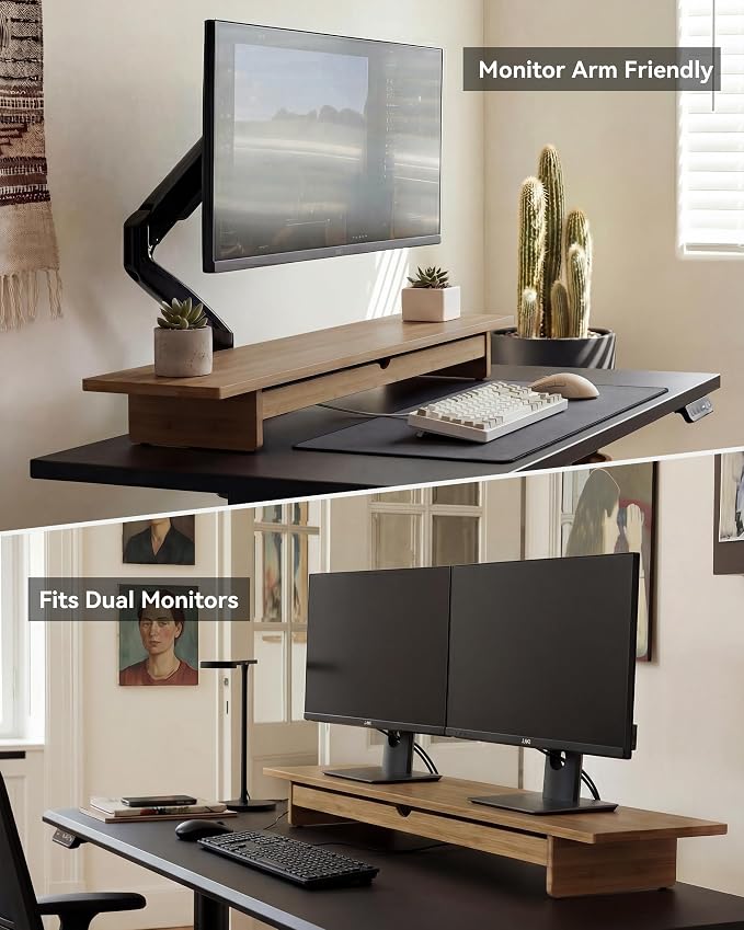 42” Dual Monitor Stand Riser - Image 7