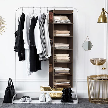 Simple Houseware 6 Shelf Hanging Closet Organizer - Image 5