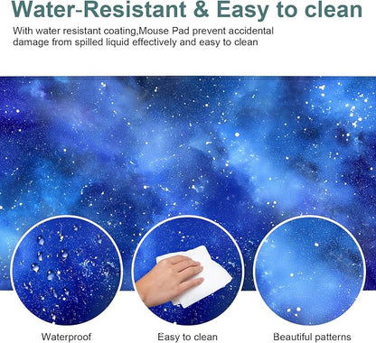 Starry Sky Gaming Mouse Pad 35.4"x15.7"Desk Mat Anti-Slip Rubber Base & Durable - Image 4