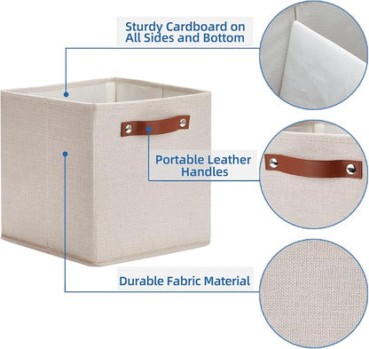 Temary 11x11 Storage Cubes Fabric Storage Cubes Storage Bins - Image 3