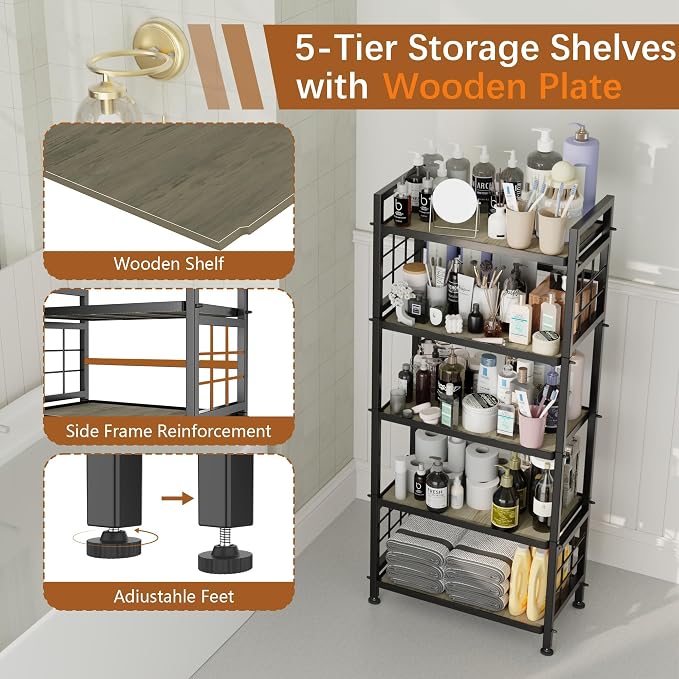 GIOTORENT 5-Tier Kitchen Storage - Image 7