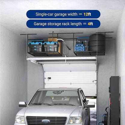 FLEXIMOUNTS 4x4 Overhead Garage Storage Rack, Adjustable Organization System - Image 6