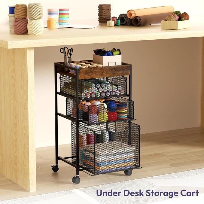 SWTYMIKI Rolling File Cart - Image 4