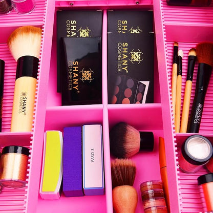 SHANY Essential Pro Makeup Train Case Cosmetic Box Portable Makeup Case - Image 8