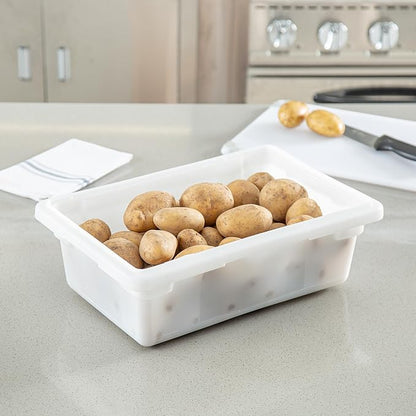 Restaurantware Food Storage Container 1 Pack of 18 x 12 x 6 Inch White Plastic - Image 3