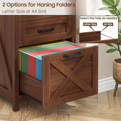 Halitaa Small Farmhouse File Cabinet - Image 6