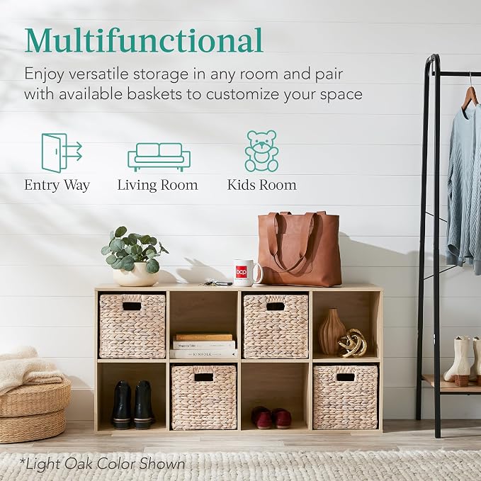 Best Choice Products 8-Cube Storage Organizer, 11in Shelf Opening, Display Shelf - Image 5