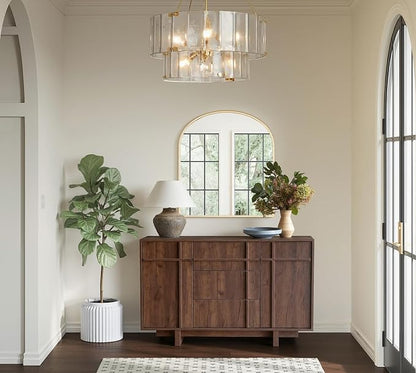 Sideboard Buffet Cabinet with Storage, 47.2" Large Sideboard with 2 Doors & 3 - Image 9