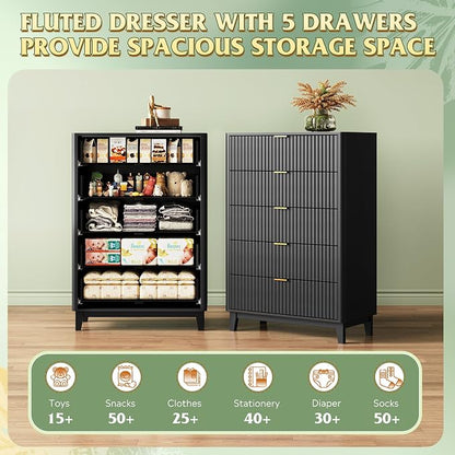 WLIVE Fluted Dresser for Bedroom - Image 4