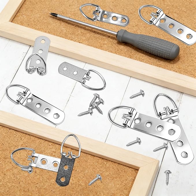 20 Pcs Heavy Duty D Ring Picture Hangers - Image 7