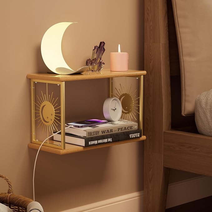 Floating Nightstand Wall Mounted by Apresolar