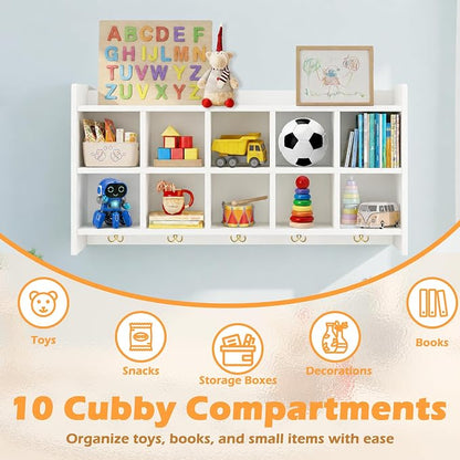 Wall Cubbies, 10 Cubby Storage Organizer - Image 5