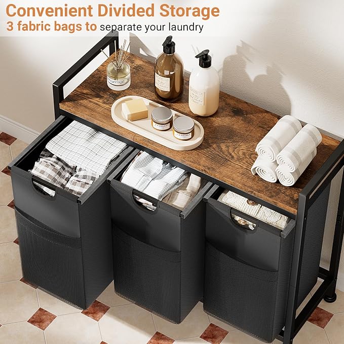 Lulive Laundry Hamper, Laundry Basket Organizer - Image 3