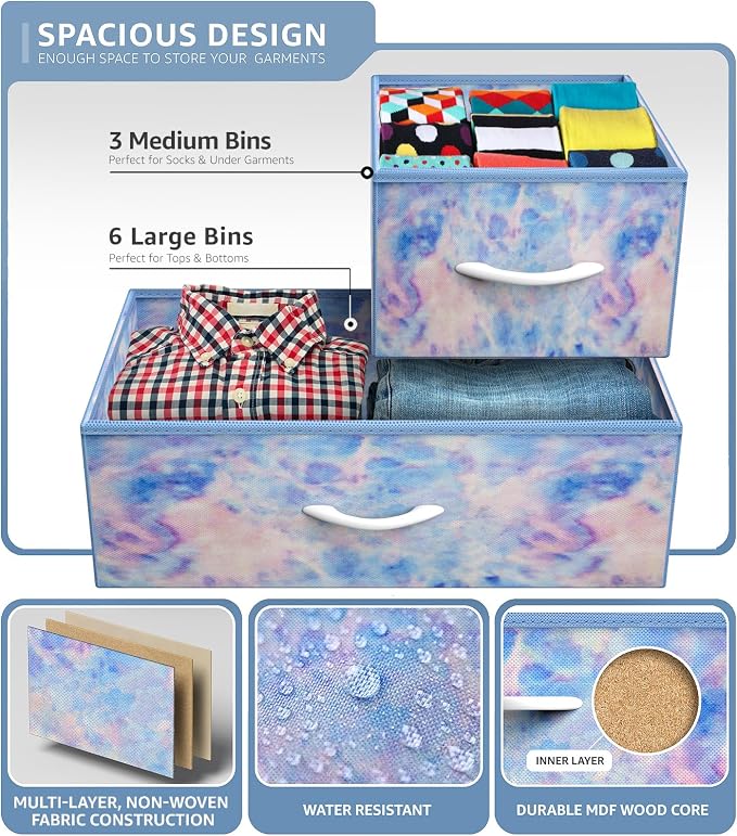 Sorbus Kids Dresser with 9 Drawers - Image 5